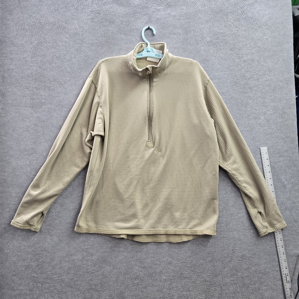 Peckham Men Sweatshirt  L Brown Fleece Cold Weather GEN III‎ ECWCS Midweight